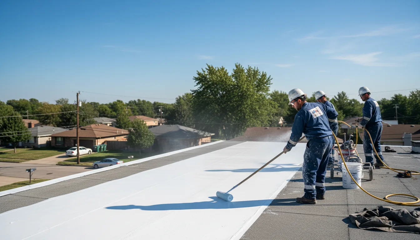 Commercial roof coating in Bentonville, AR near me